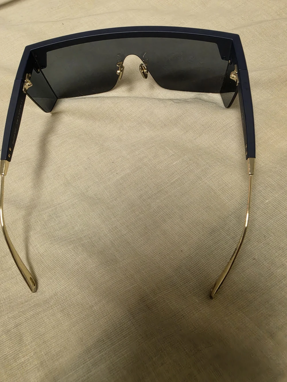 Dior Men’s Navy Logo Shield Sunglasses